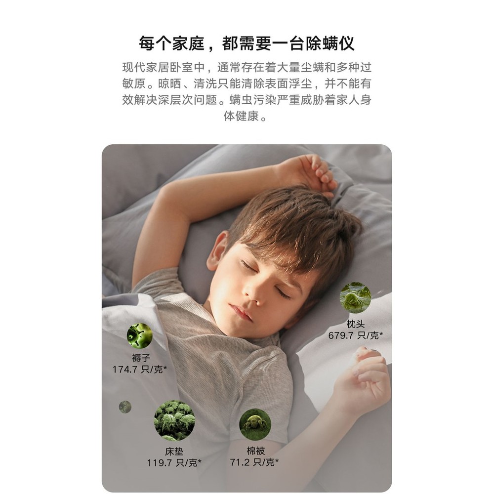 台灣現貨急出小米 無線除螨機  可水洗耗材 UV消毒 殺菌 塵螨過敏 米家 IRIS 暖被 烘床 圖片